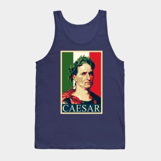 Julius Caesar Italian Flag Propaganda Pop Art Tank Top